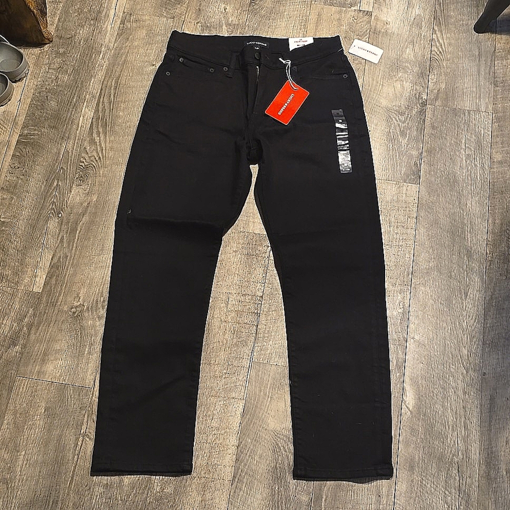 NWT Lucky Brand black jeans men's size 31x30